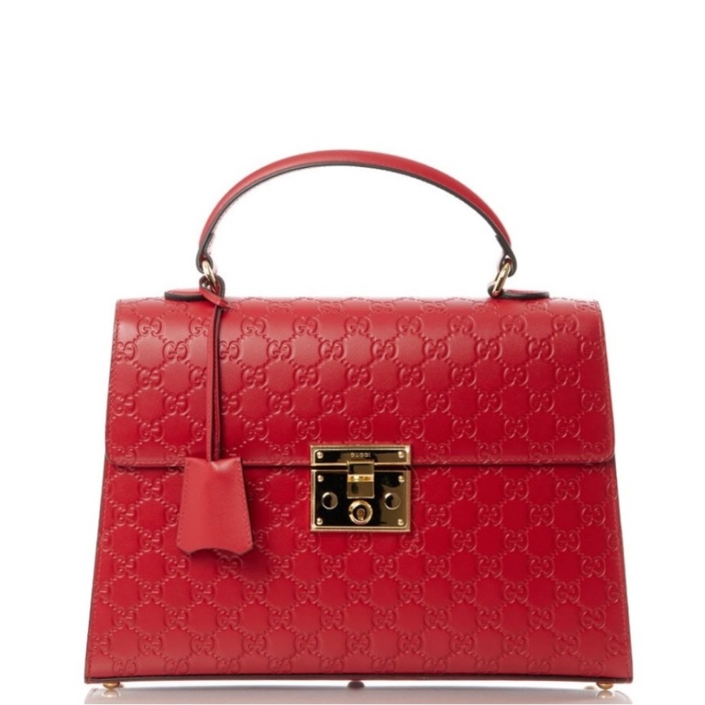 Gucci Guccissima top handle padlock  - Large
